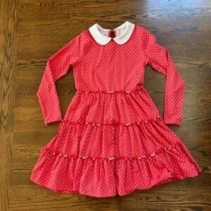 Red polka dot dress